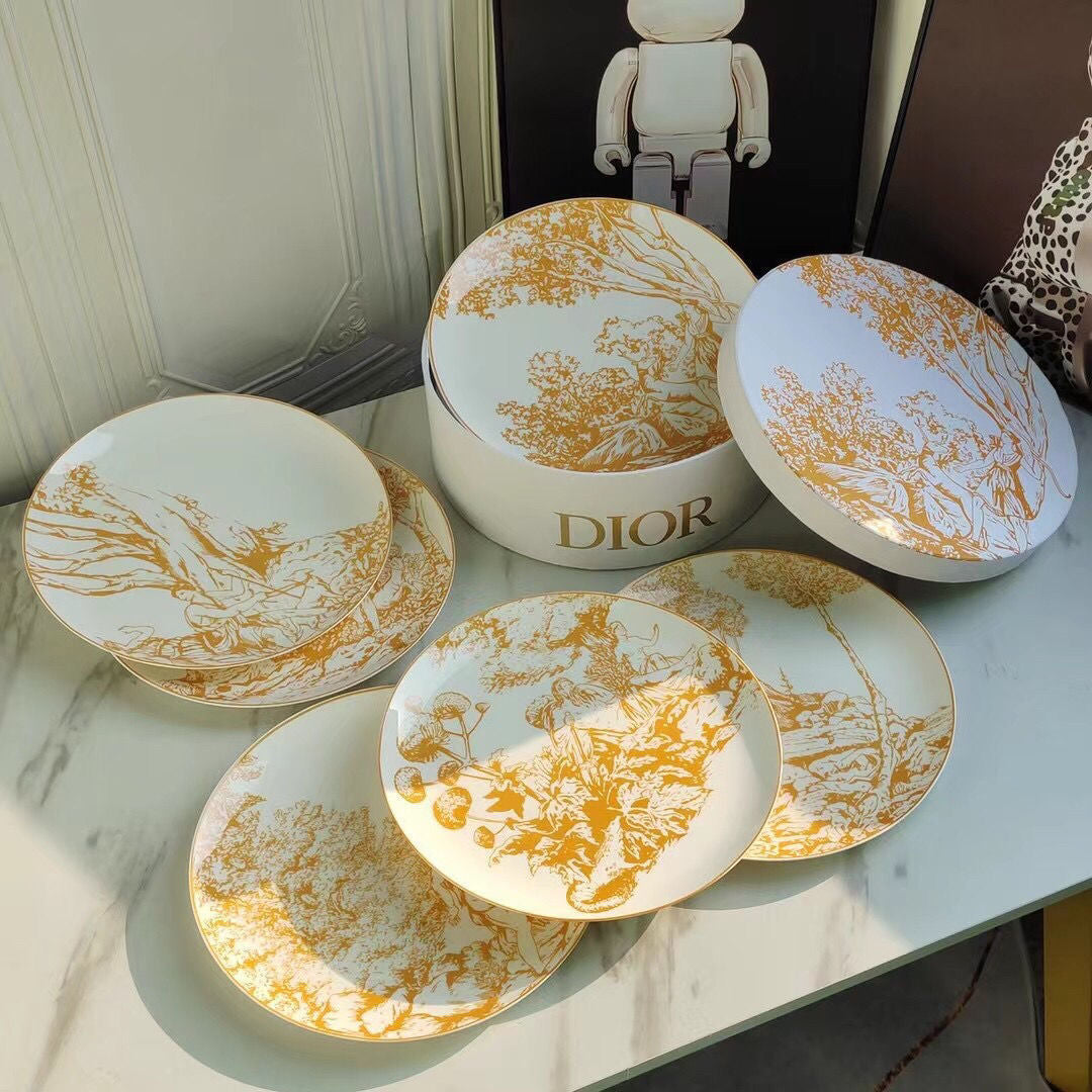 Dior Set of 6 Plate Set