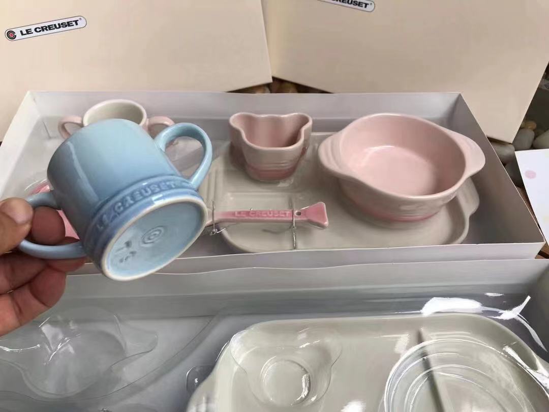 French Le Creuset Kids Giftset Dinnerware