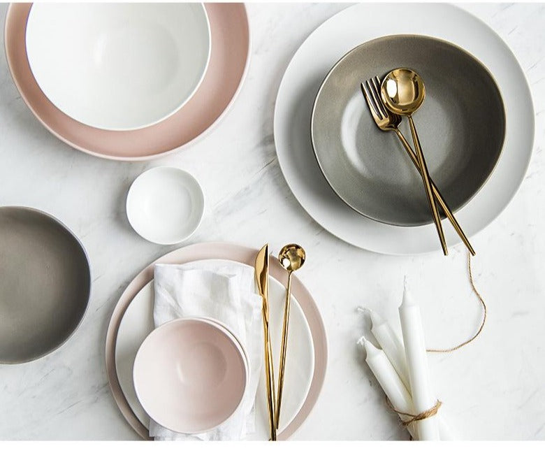 Monnin Pastel 28pc Dinnerware Set (4-6 persons)