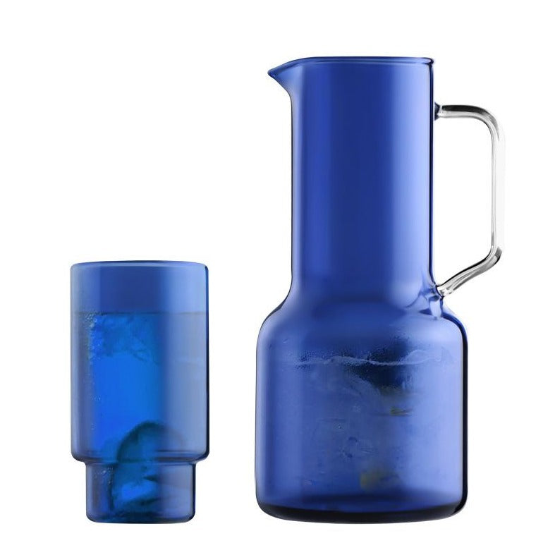 GEO ColorKettle Series Handblown Drinking Set (1 Pitcher with 4 Glasses)