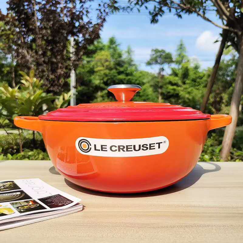 French LeCreuset Cast Iron Pot 24 26cm