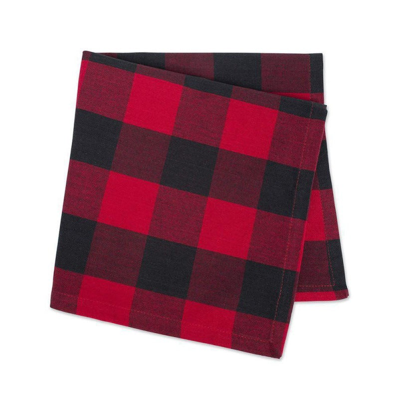 Lara Table Napkin (Red/Black)