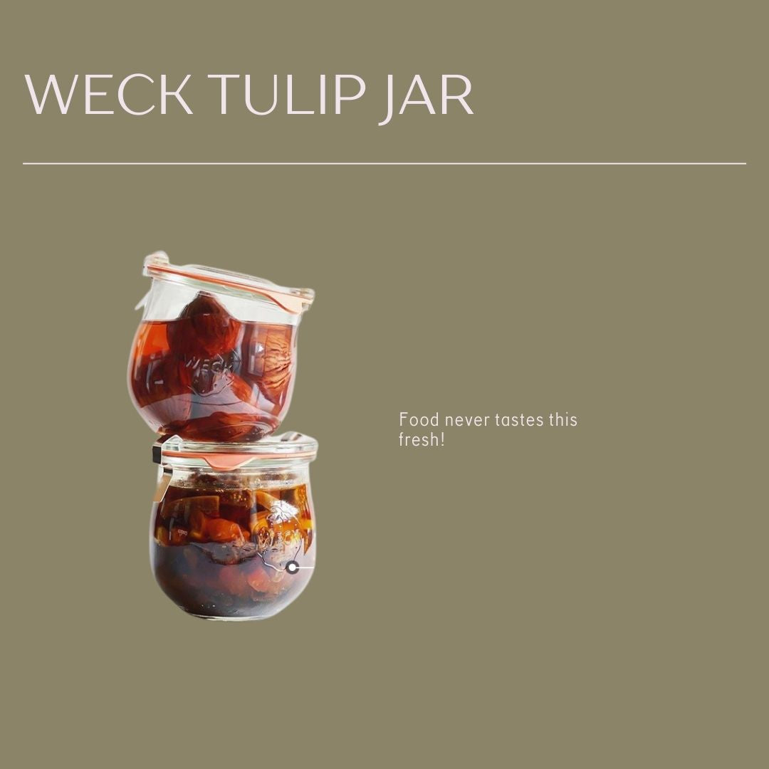 WECK TULIP Collection Glass Jar (Made in Germany)
