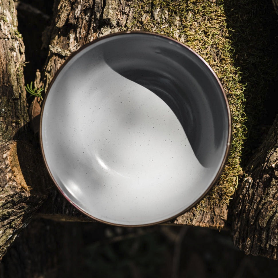 Barebones Living Enamel Bowl set of 2 - Slate Gray
