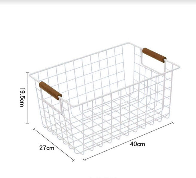 Kozo Large Wire Mesh Basket