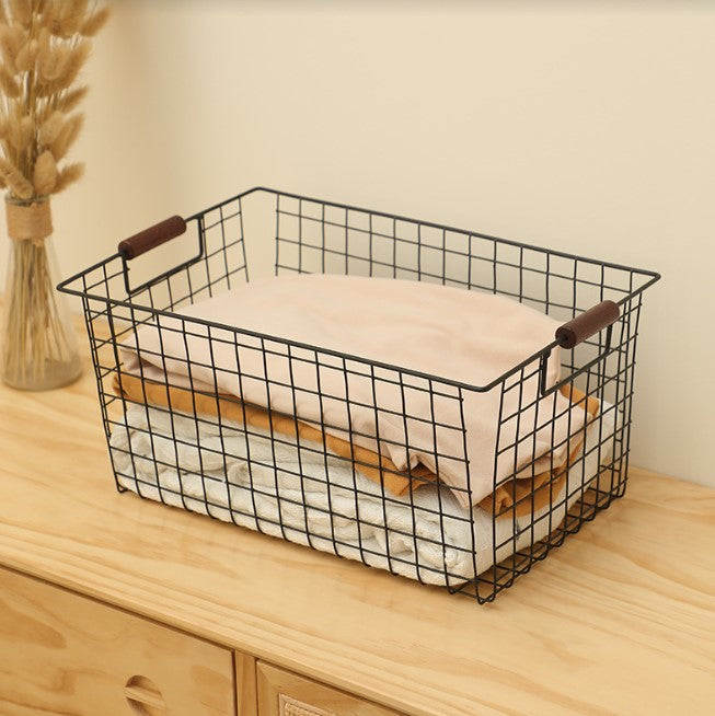 Kozo Large Wire Mesh Basket