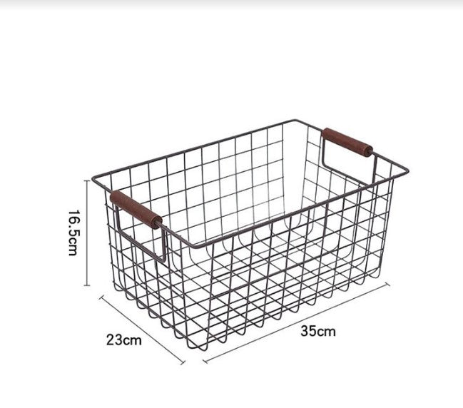 Kozo Medium Wire Mesh Basket