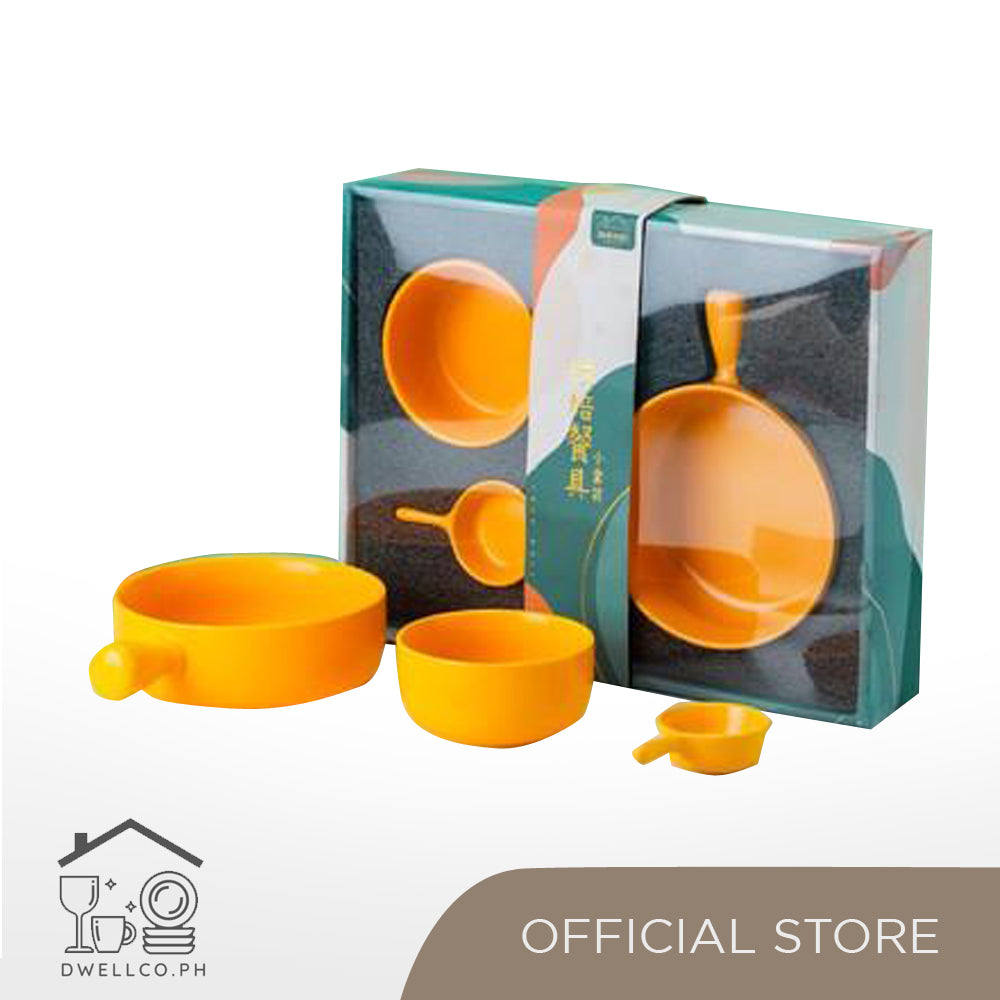 Martha Series Servingware in Mustard- Set of 4