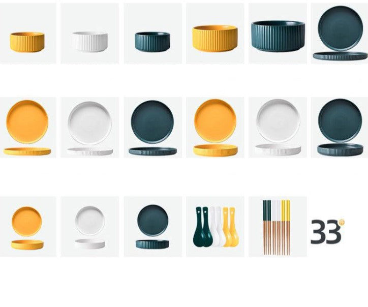 Perriand Nordic 33pc Dinnerware Set