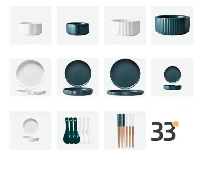 Perriand Nordic 33pc Dinnerware Set