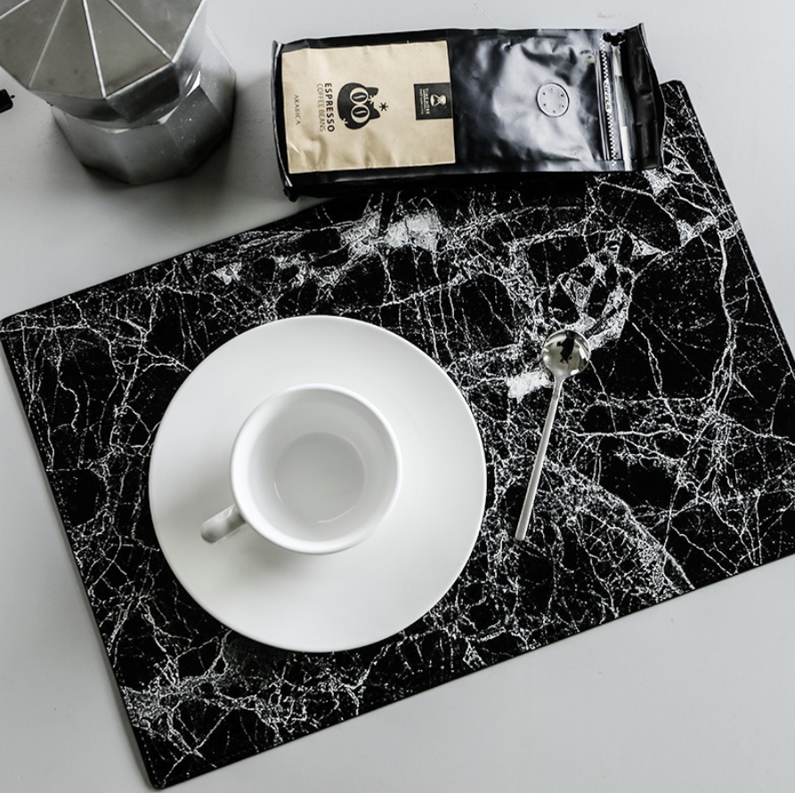 MARBLE Black Placemats