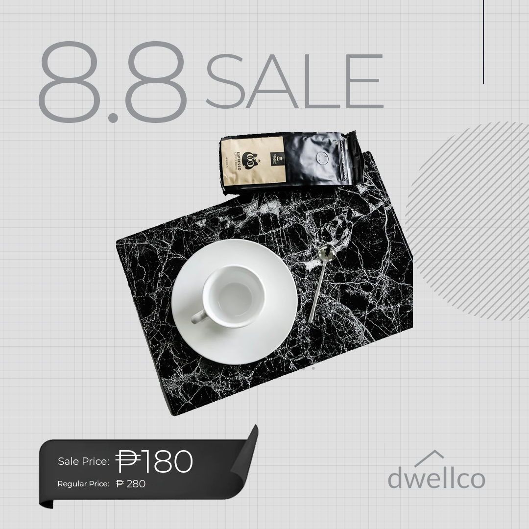 MARBLE Black Placemats