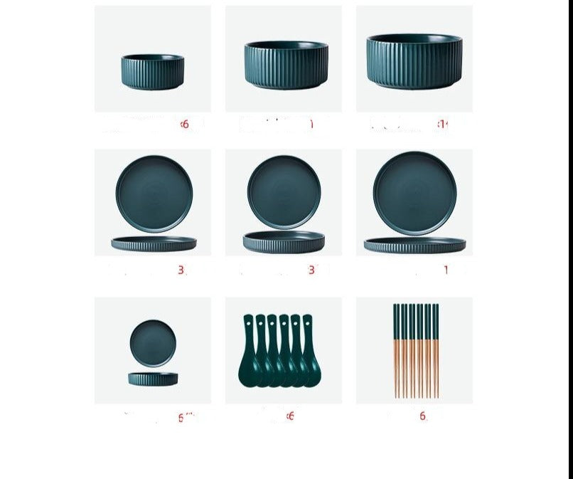 Perriand Nordic 33pc Dinnerware Set
