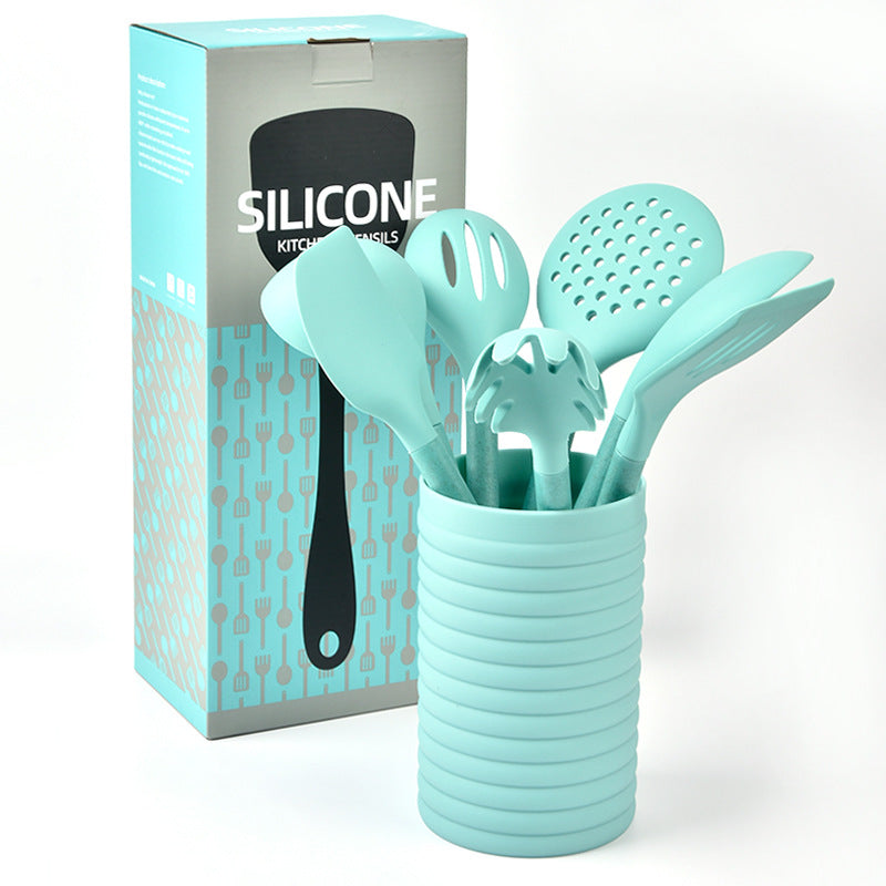 Yogu Silicone and Wood Kitchen Utensil Set