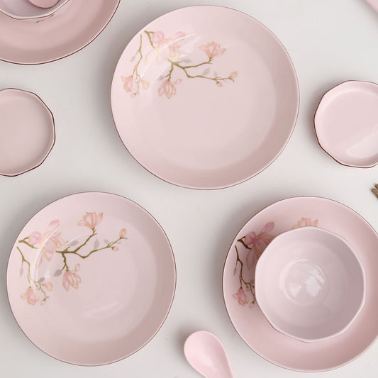 Pink Blossom Dinnerware Set