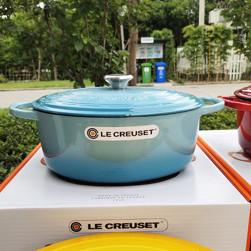French LeCreuset Cast Iron Pot 24 26cm