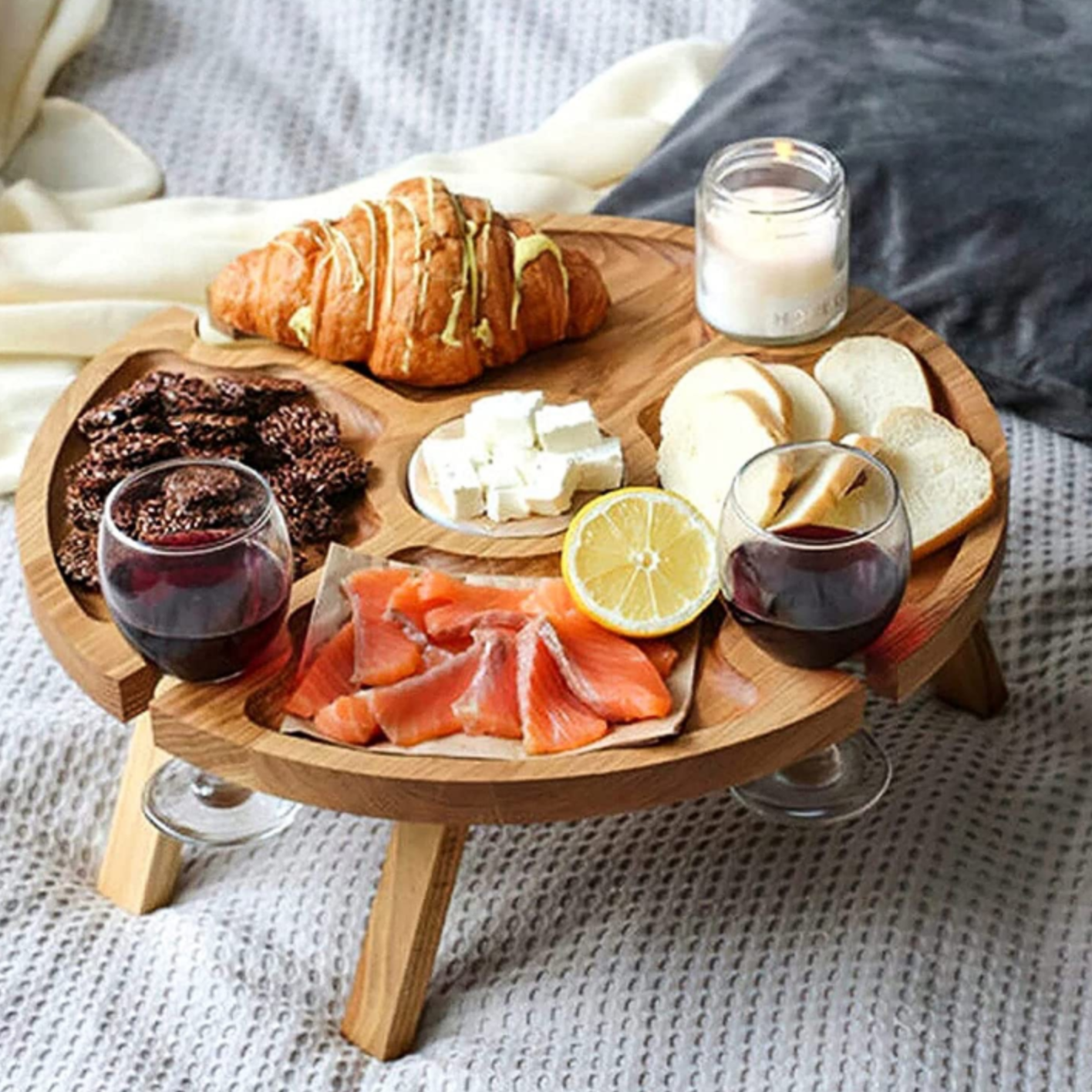 Wooden Susan Charcuterie Tray